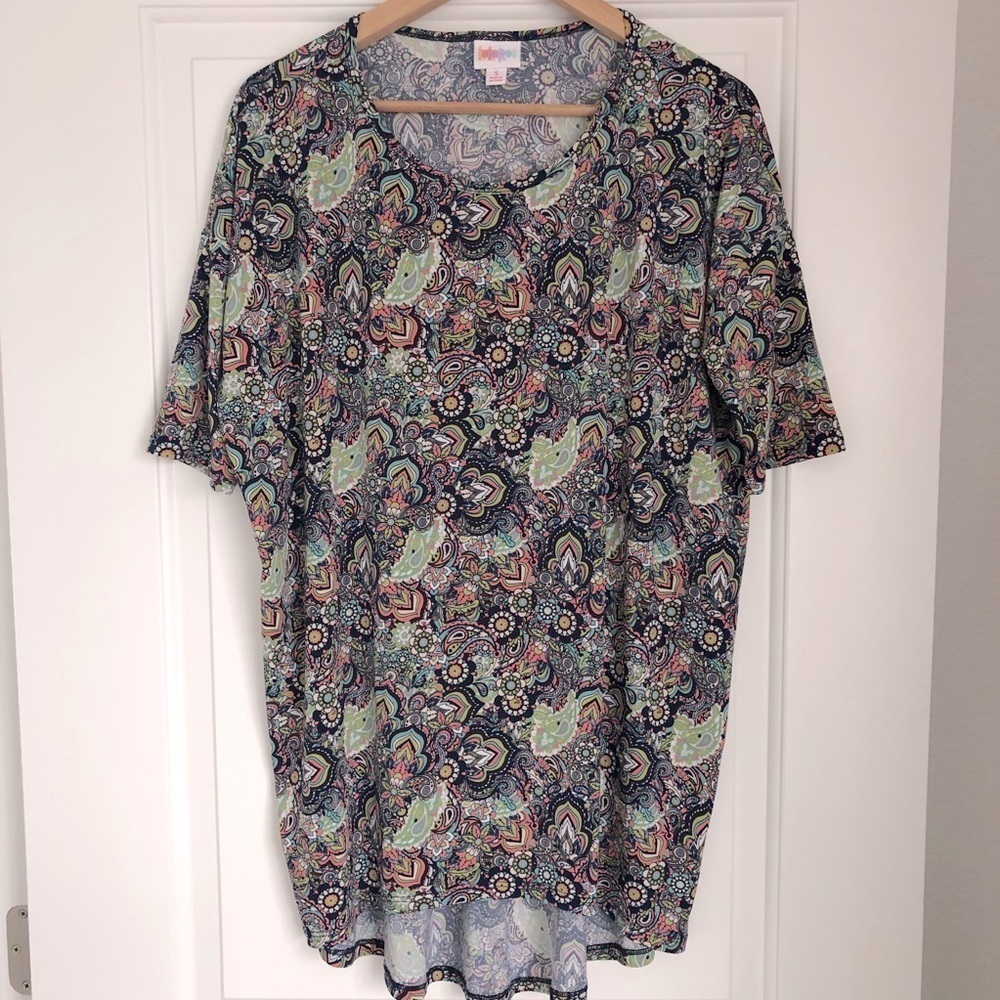 Small Lularoe Irma - Bright Paisley